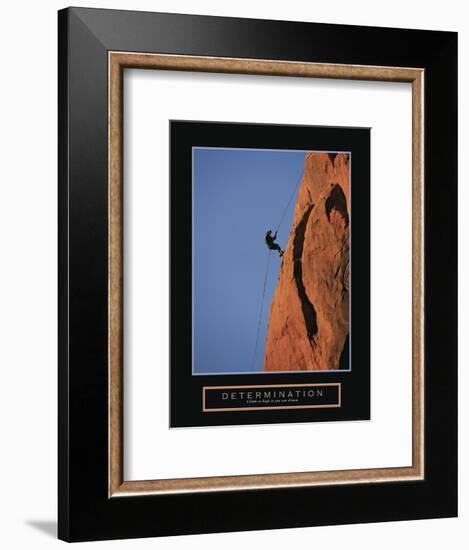 Determination - Climber-Unknown Unknown-Framed Photo