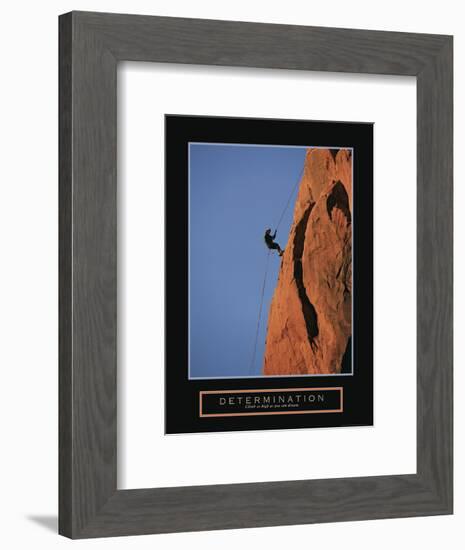 Determination - Climber-Unknown Unknown-Framed Photo