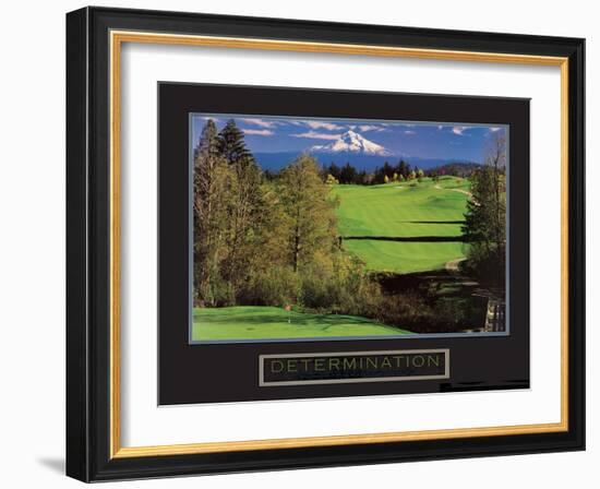 Determination - Golf-Unknown Unknown-Framed Photo