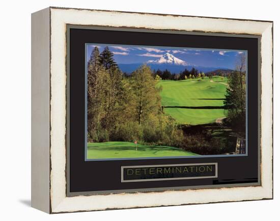 Determination - Golf-Unknown Unknown-Framed Stretched Canvas