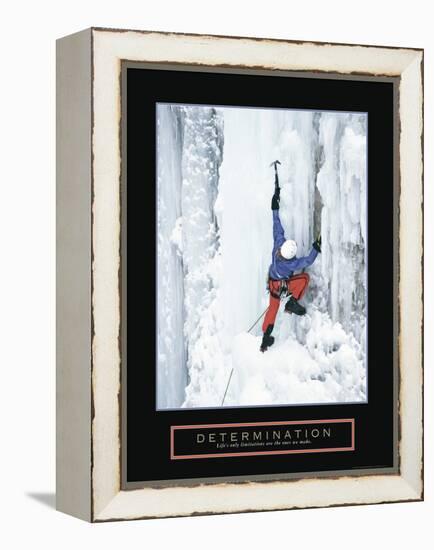 Determination - Ice Climber-Unknown Unknown-Framed Stretched Canvas