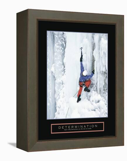 Determination - Ice Climber-Unknown Unknown-Framed Stretched Canvas