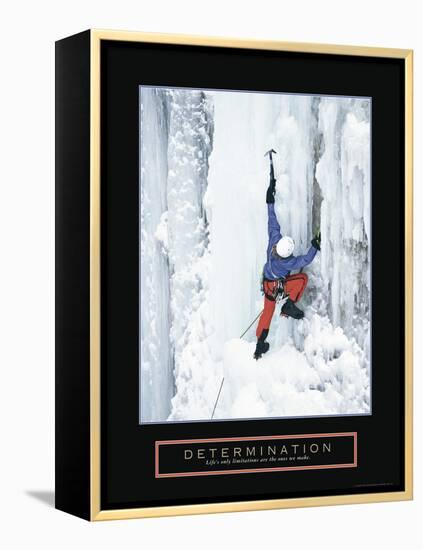 Determination - Ice Climber-Unknown Unknown-Framed Stretched Canvas