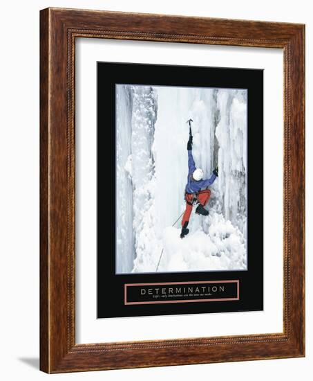 Determination - Ice Climber-Unknown Unknown-Framed Photo