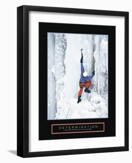 Determination - Ice Climber-Unknown Unknown-Framed Photo