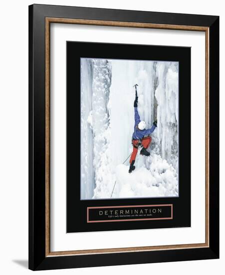 Determination - Ice Climber-Unknown Unknown-Framed Photo