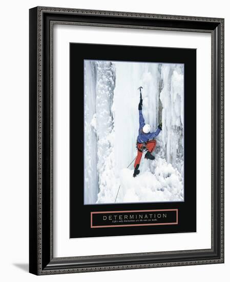 Determination - Ice Climber-Unknown Unknown-Framed Photo