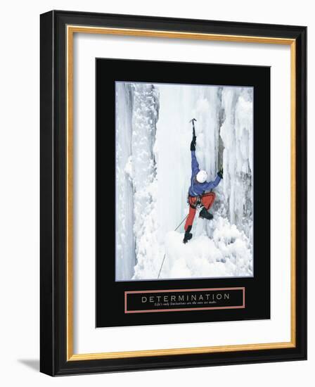 Determination - Ice Climber-Unknown Unknown-Framed Photo