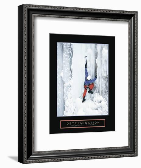 Determination - Ice Climber-Unknown Unknown-Framed Photo