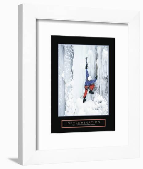 Determination - Ice Climber-Unknown Unknown-Framed Photo