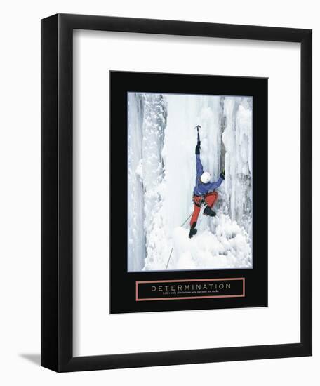 Determination - Ice Climber-Unknown Unknown-Framed Photo