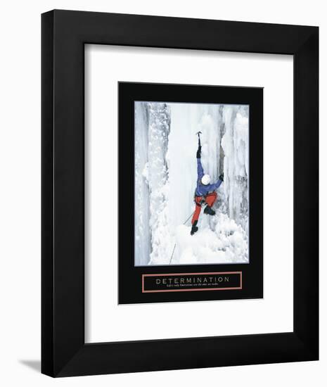 Determination - Ice Climber-Unknown Unknown-Framed Photo