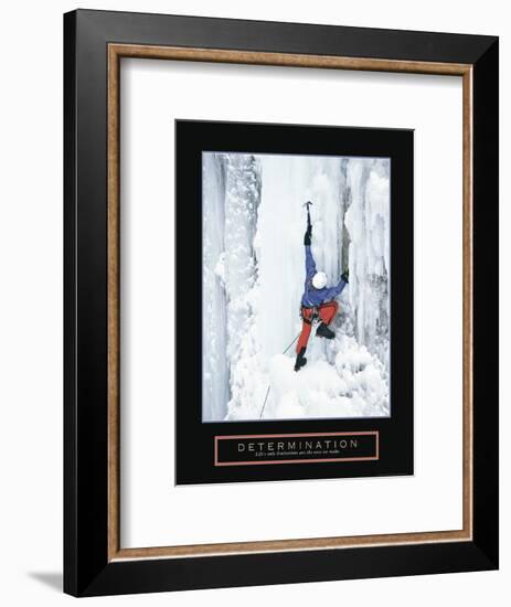 Determination - Ice Climber-Unknown Unknown-Framed Photo