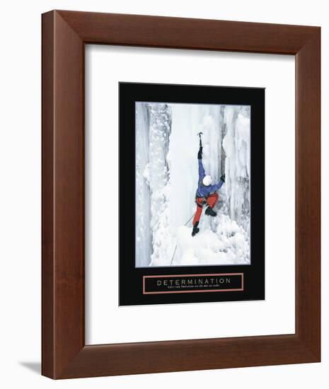 Determination - Ice Climber-Unknown Unknown-Framed Photo