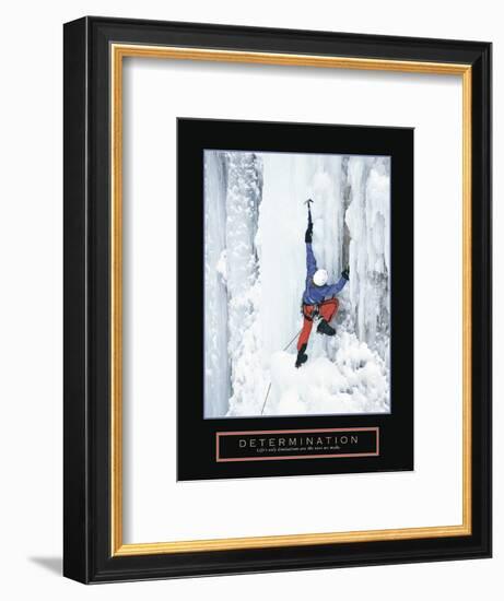 Determination - Ice Climber-Unknown Unknown-Framed Photo