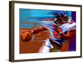 Determination: Quarterback-Bill Hall-Framed Art Print