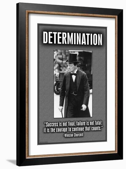 Determination-null-Framed Art Print