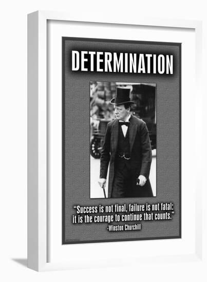 Determination-null-Framed Art Print