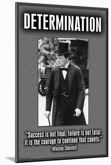 Determination-null-Mounted Art Print