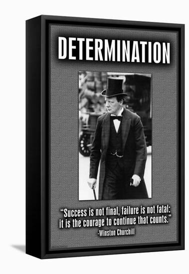 Determination-null-Framed Stretched Canvas