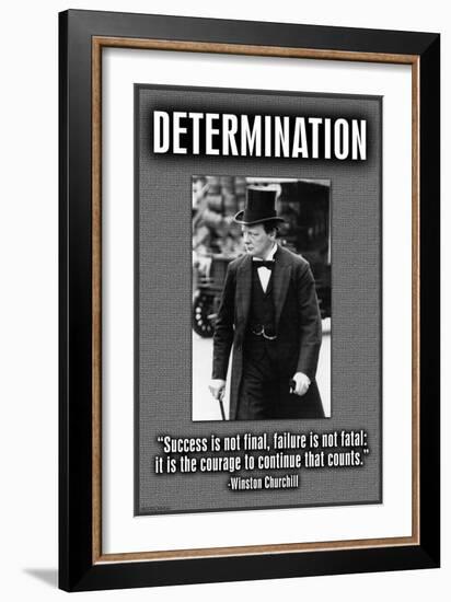 Determination-null-Framed Art Print