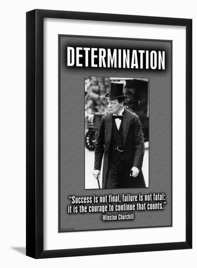 Determination-null-Framed Art Print