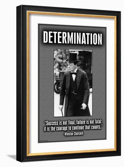 Determination-null-Framed Art Print