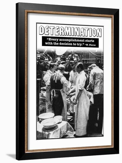 Determination-null-Framed Art Print