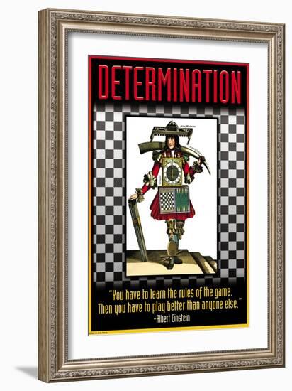 Determination-null-Framed Art Print