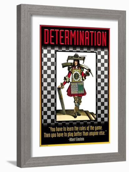 Determination-null-Framed Art Print