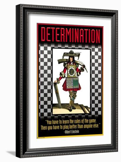 Determination-null-Framed Art Print