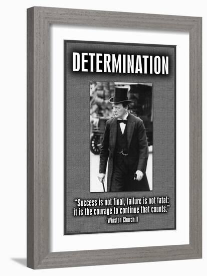 Determination-null-Framed Art Print