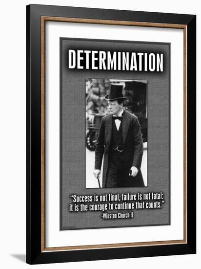 Determination-null-Framed Art Print