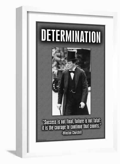 Determination-null-Framed Art Print