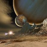 Saturn And Solar System-Detlev Van Ravenswaay-Photographic Print