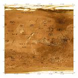 Mars Topographical Map, Satellite Image-Detlev Van Ravenswaay-Framed Premium Photographic Print