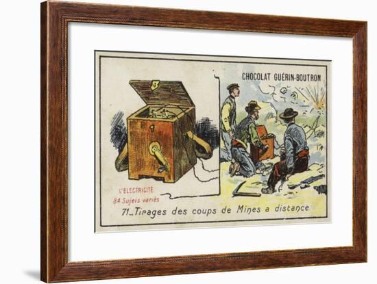 Detonating Explosive Charges from a Distance-null-Framed Giclee Print