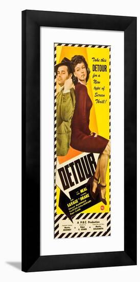 Detour, Tom Neal, Ann Savage, 1945-null-Framed Art Print