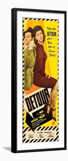 Detour, Tom Neal, Ann Savage, 1945-null-Framed Art Print