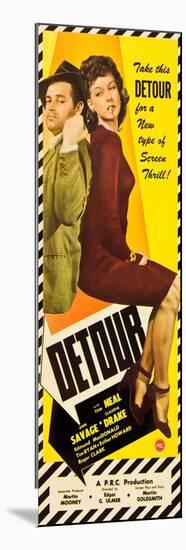Detour, Tom Neal, Ann Savage, 1945-null-Mounted Art Print