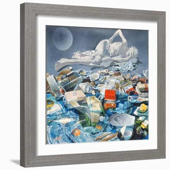 Detritus, 1975-Sandra Lawrence-Framed Giclee Print