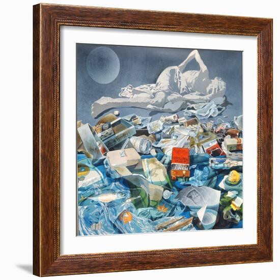 Detritus, 1975-Sandra Lawrence-Framed Giclee Print