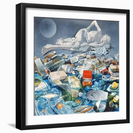 Detritus, 1975-Sandra Lawrence-Framed Giclee Print