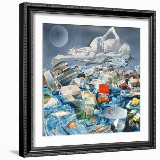 Detritus, 1975-Sandra Lawrence-Framed Giclee Print