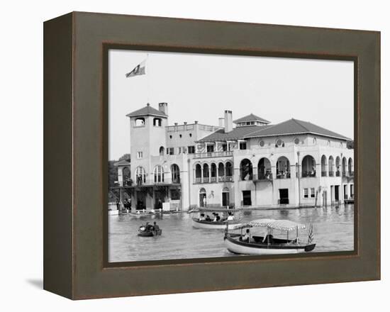 Detroit Boat Club, Belle Isle Park, Detroit, Mich.-null-Framed Stretched Canvas