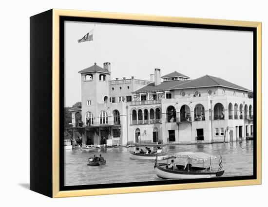 Detroit Boat Club, Belle Isle Park, Detroit, Mich.-null-Framed Stretched Canvas