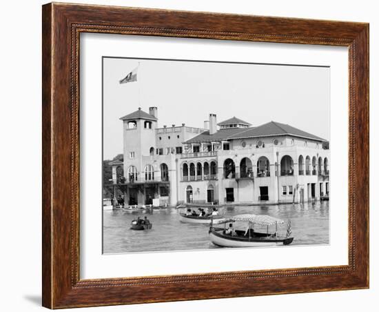 Detroit Boat Club, Belle Isle Park, Detroit, Mich.-null-Framed Photo