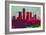 Detroit City Skyline-NaxArt-Framed Art Print