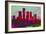 Detroit City Skyline-NaxArt-Framed Art Print