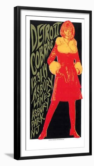 Detroit Cobras Spy-Print Mafia-Framed Serigraph